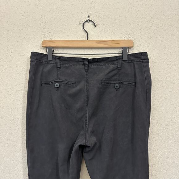 ANTHROPOLOGIE Cropped Pants Black Mid Rise Skinny Ankle Moto Grunge - Picture 5 of 13